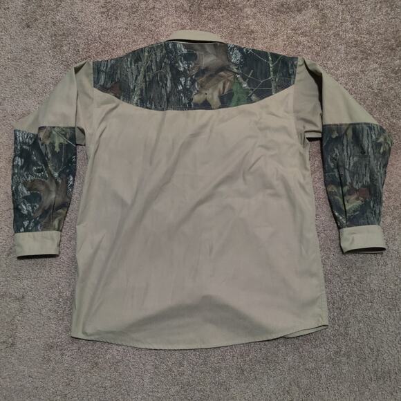 Gamehide Legendary Shooting Shirt Mens L Brown Camo Hunting Button Up - Picture 7 of 10